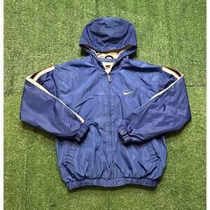 Vintage 90s Blue Nike Zip Up Windbreaker Size M